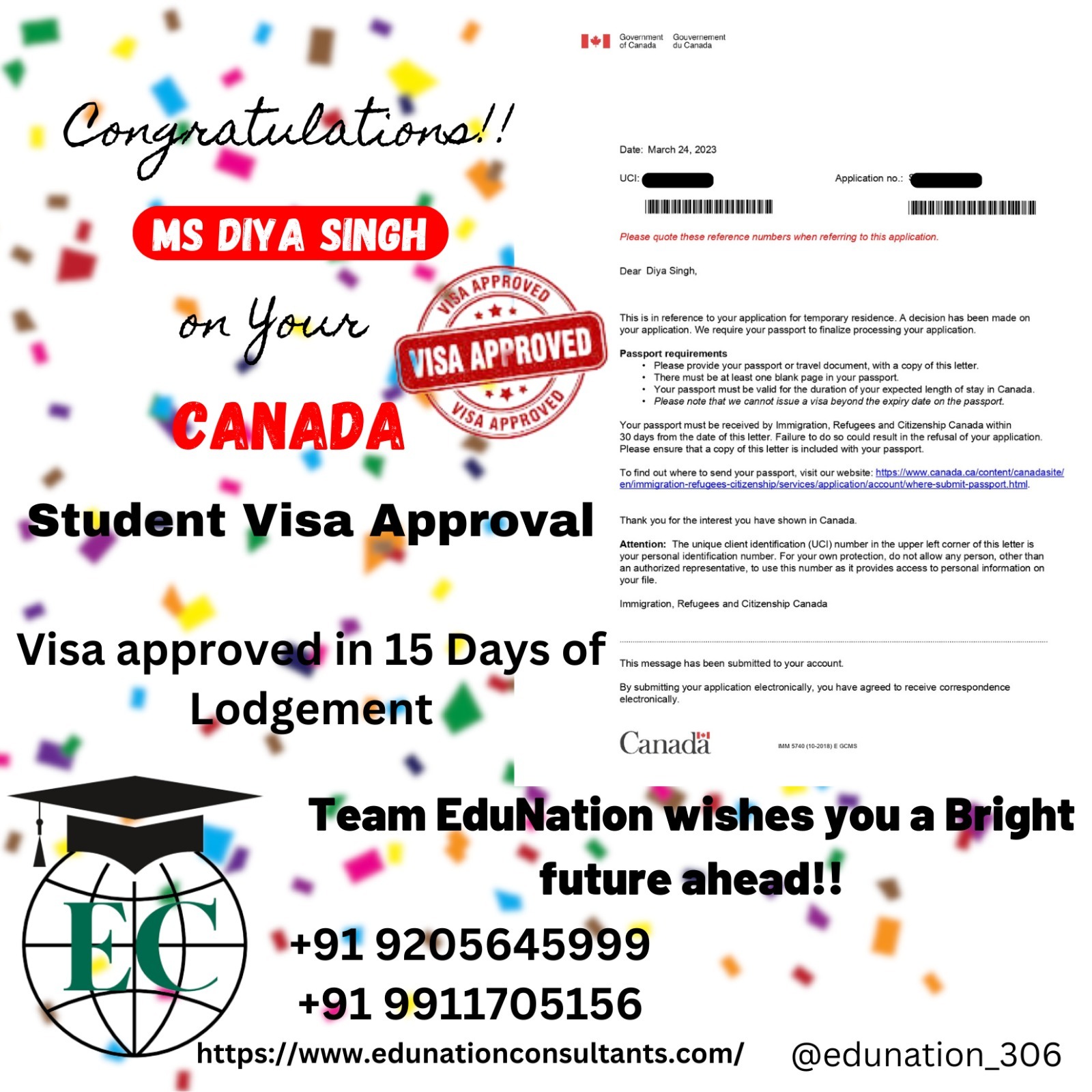 Visas Recieved