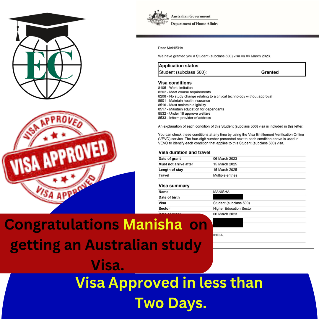 Visas Recieved